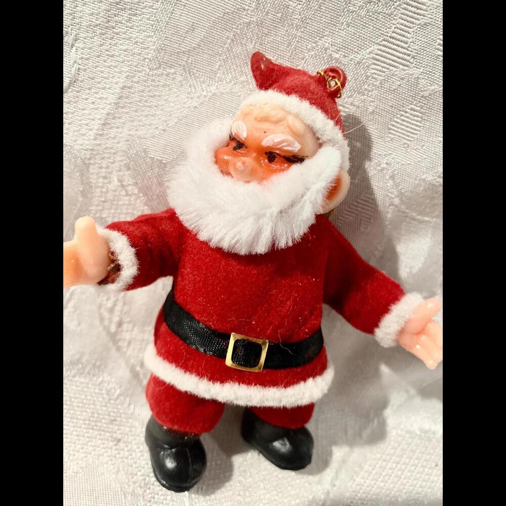 Vintage Standing Santa Christmas Ornament
